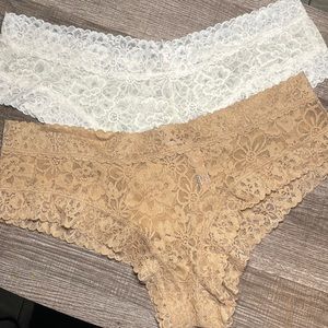 Victorias Secret lace panties.